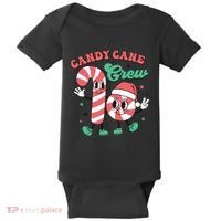 Christmas Candy Cane Crew Cute Matching Family Baby Bodysuit thumb 0