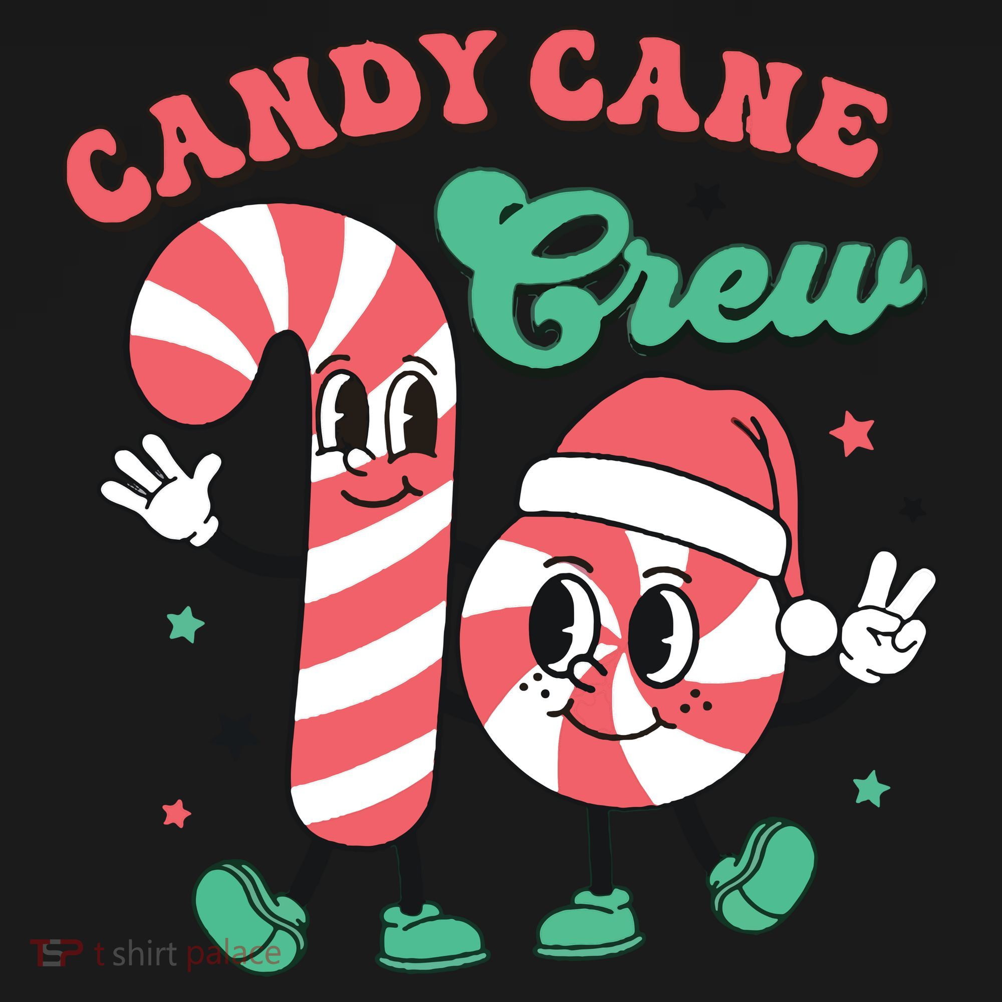 Christmas Candy Cane Crew Cute Matching Family Baby Bodysuit