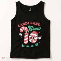 Christmas Candy Cane Crew Cute Matching Family Tank Top thumb 2