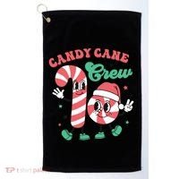 Christmas Candy Cane Crew Cute Matching Family Golf Towel thumb 0
