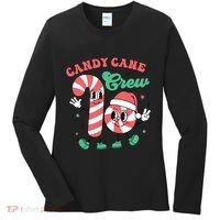 Christmas Candy Cane Crew Cute Matching Family Women's Long Sleeve Shirt thumb 0