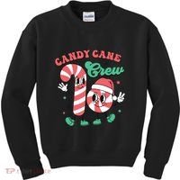 Christmas Candy Cane Crew Cute Matching Family Kids Sweatshirt thumb 0