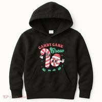 Christmas Candy Cane Crew Cute Matching Family Kids Hoodie thumb 0