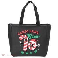 Christmas Candy Cane Crew Cute Matching Family Tote Bag thumb 0