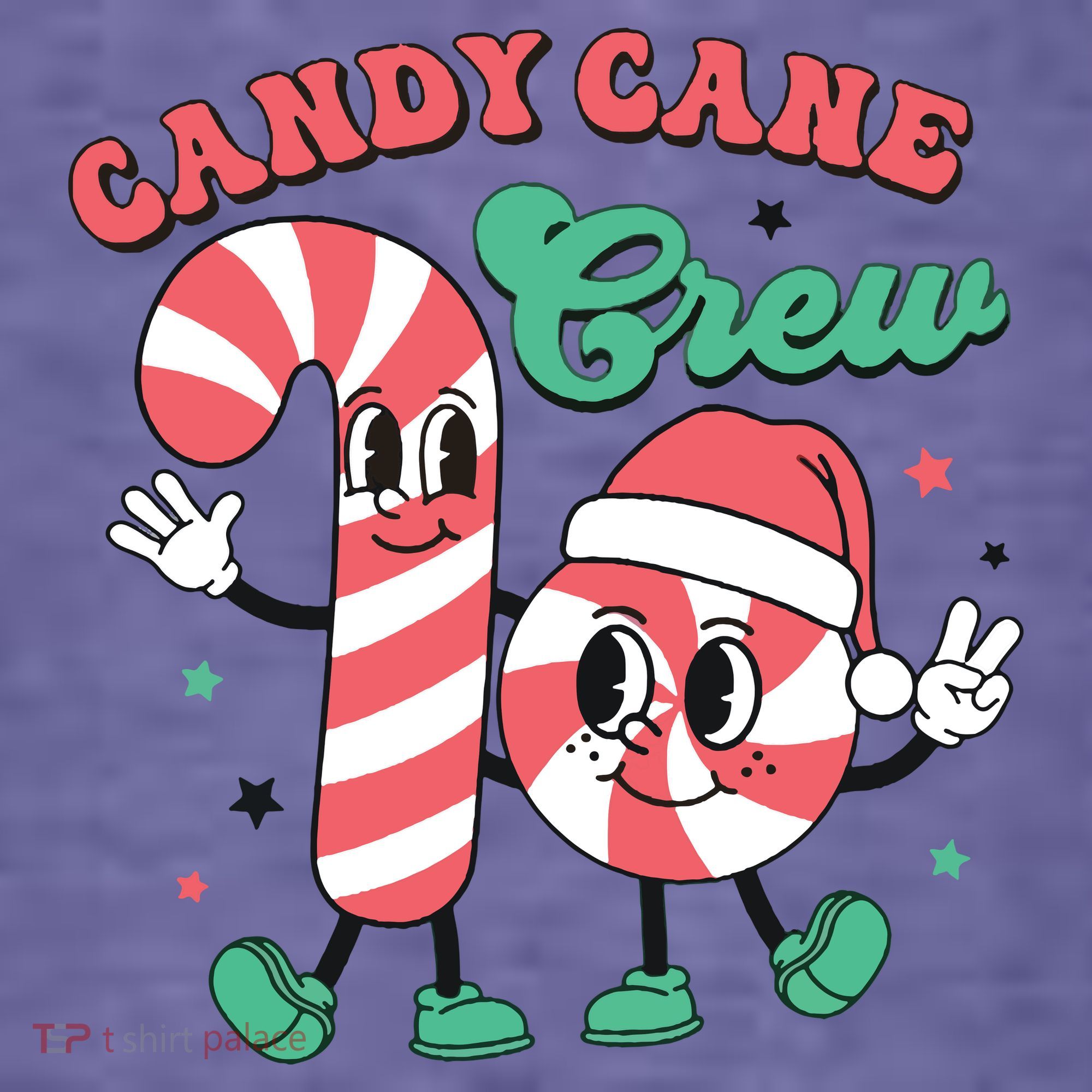 Christmas Candy Cane Crew Cute Matching Family Women's Hoodie