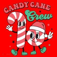 Christmas Candy Cane Crew Cute Matching Family Santa Hat thumb 1