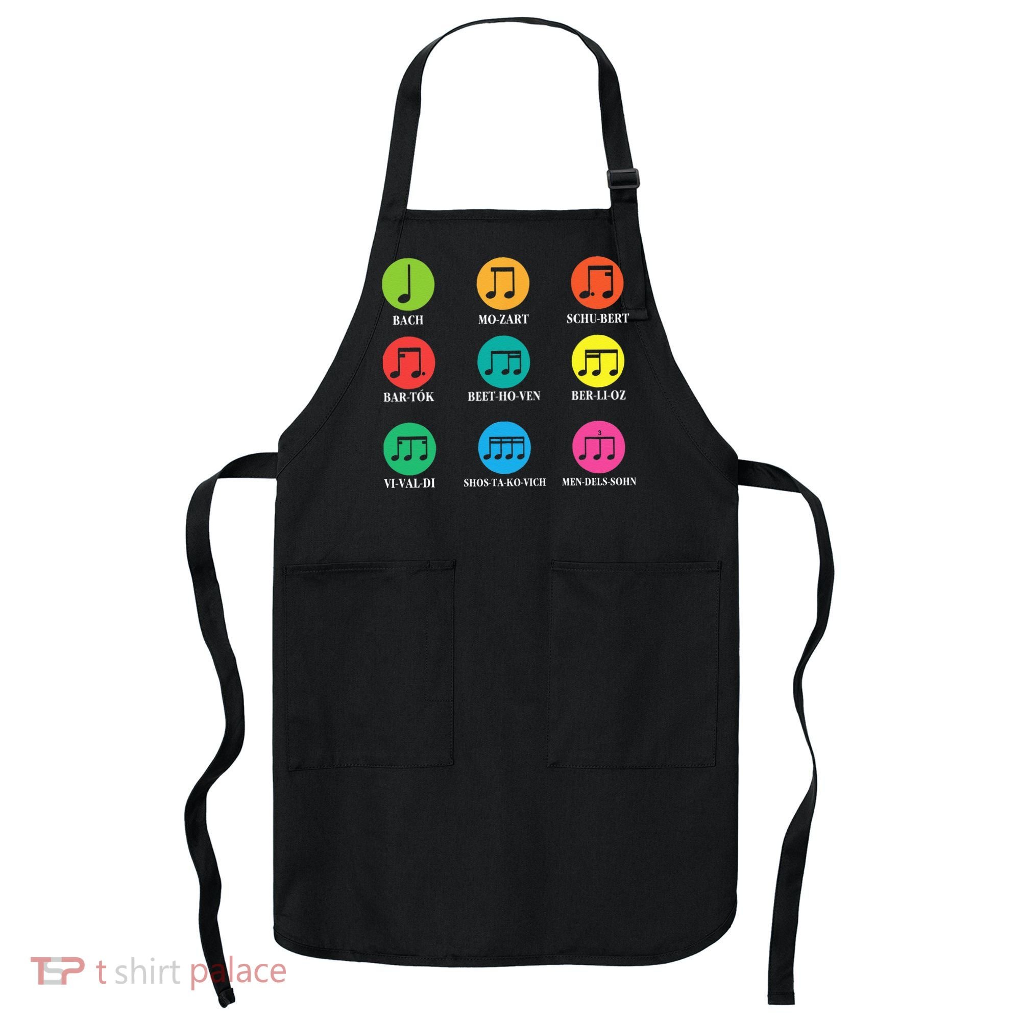 Classic Composers Classical Music Musical Notes Apron