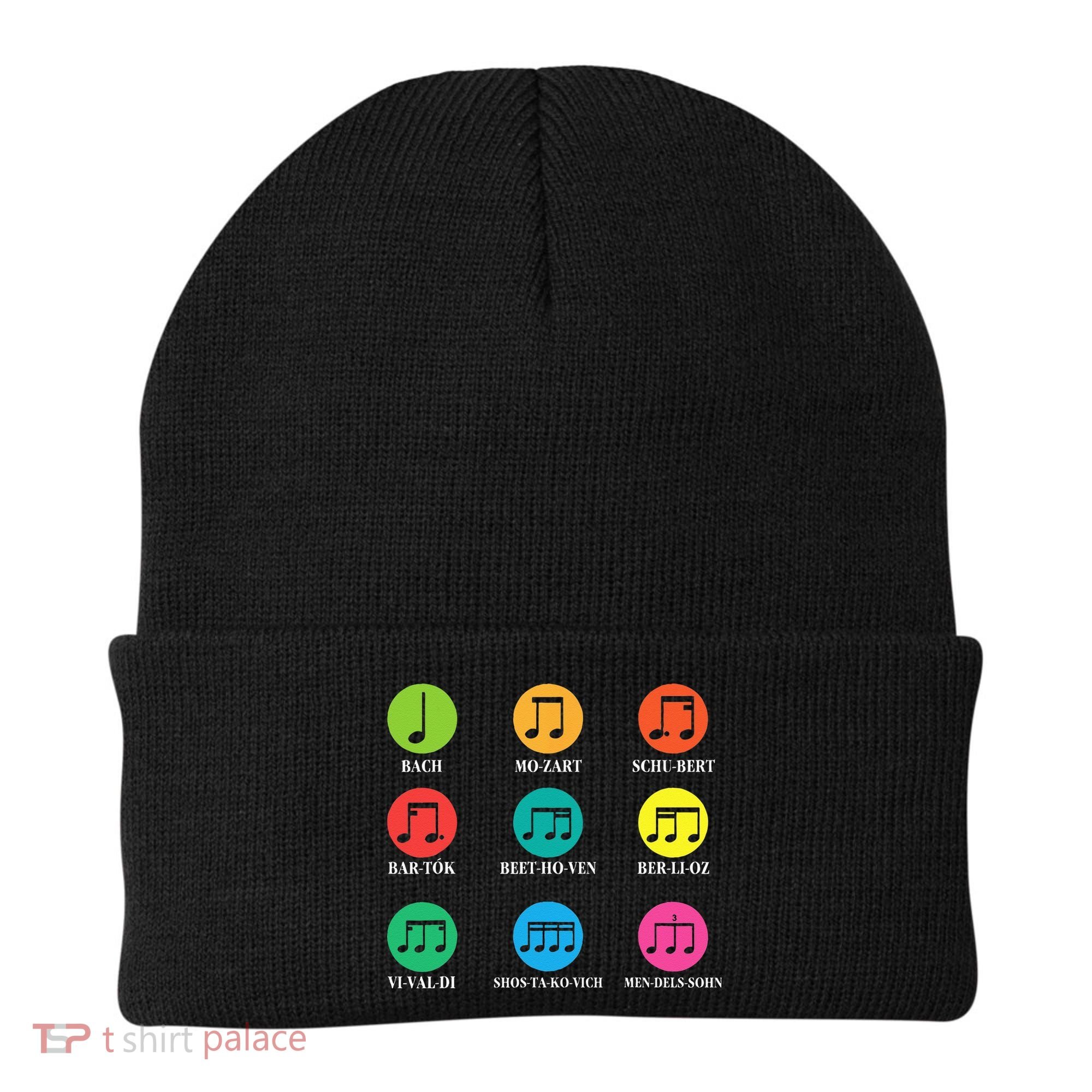 Classic Composers Classical Music Musical Notes Beanie