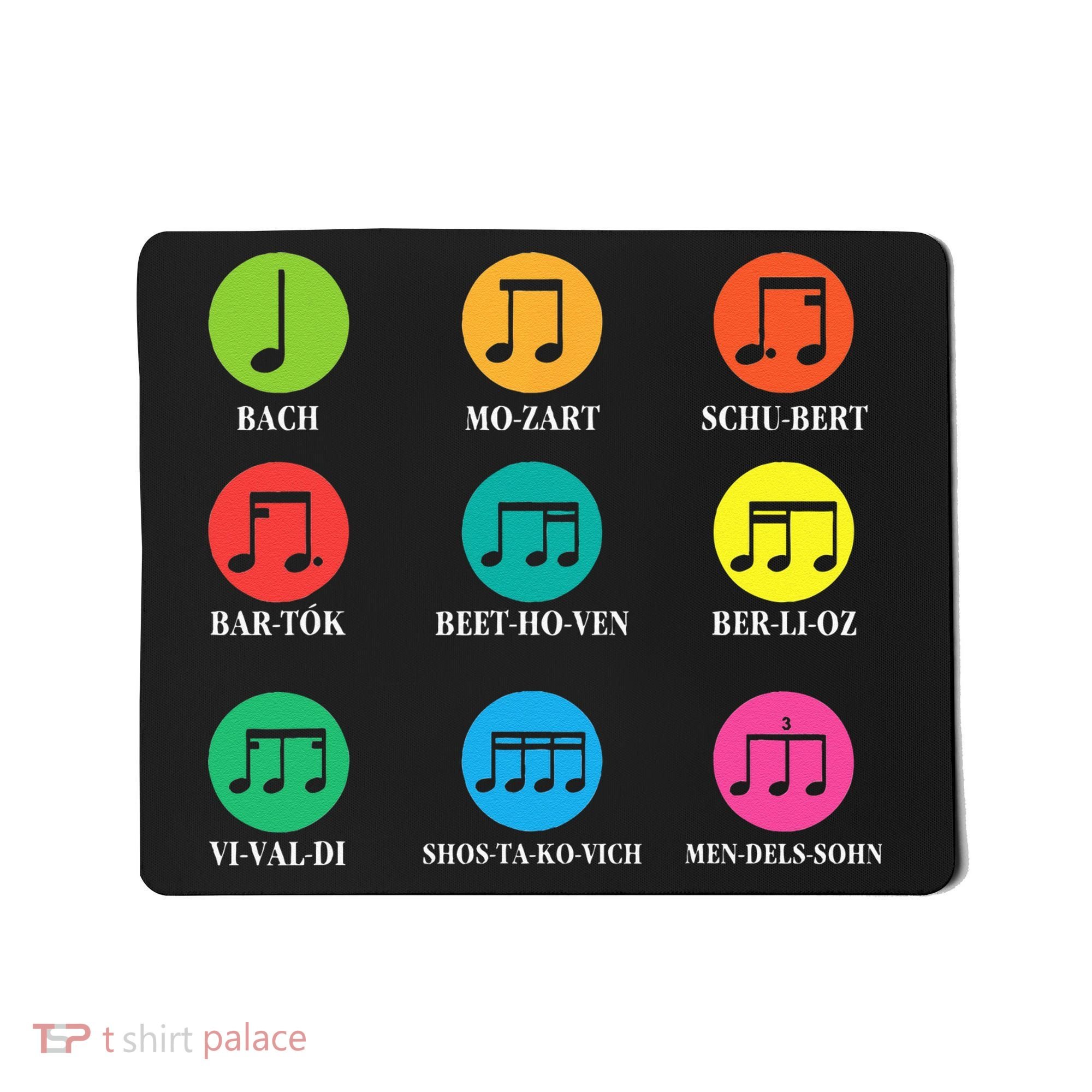 Classic Composers Classical Music Musical Notes Mousepad