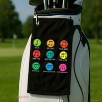 Classic Composers Classical Music Musical Notes Golf Towel thumb 2