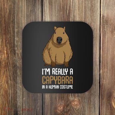 Capybara Costume Coaster