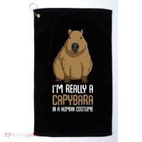 Capybara Costume Golf Towel thumb 0