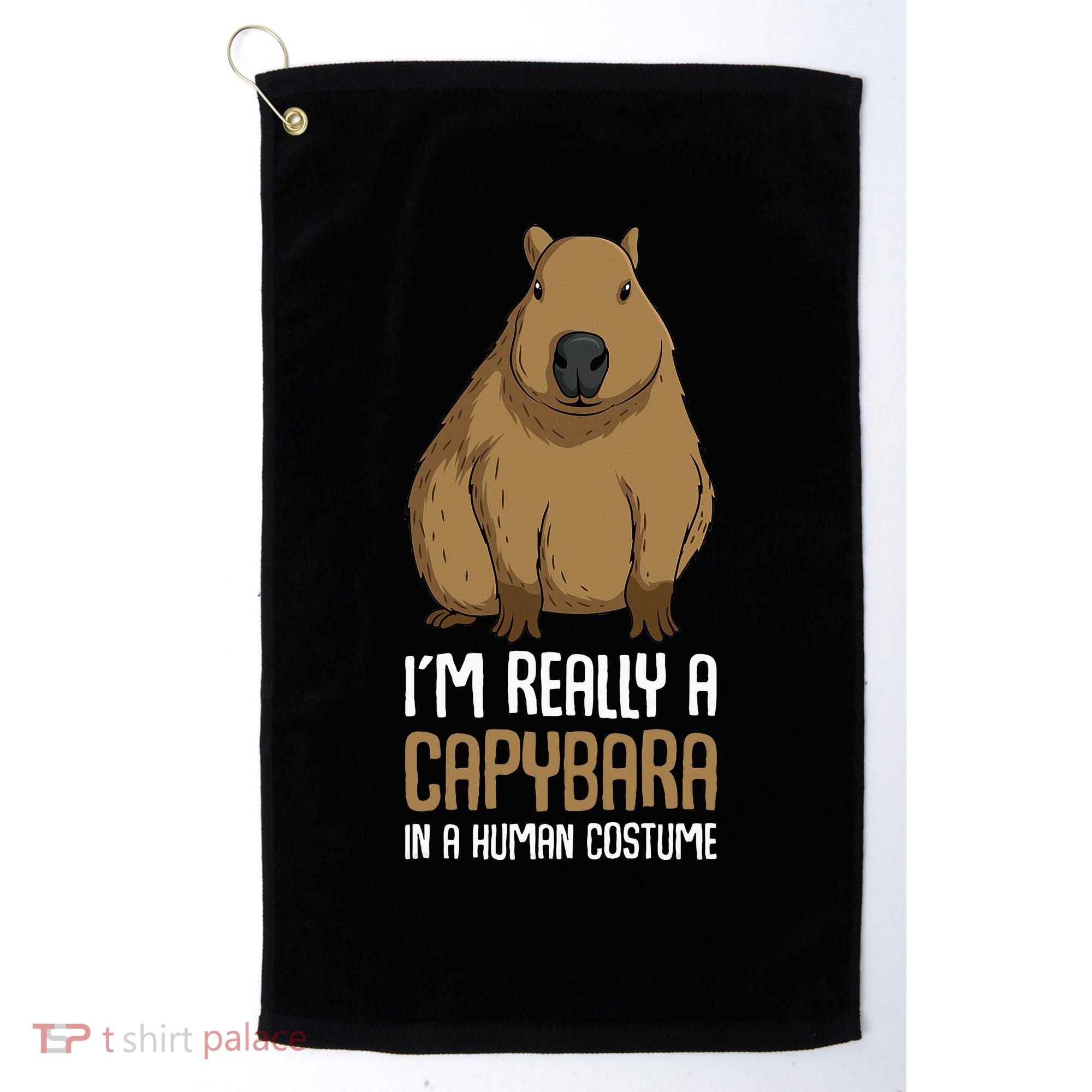 Capybara Costume Golf Towel