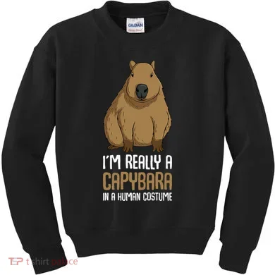 Capybara Costume Kids Sweatshirt
