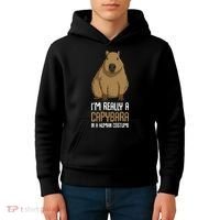 Capybara Costume Kids Hoodie thumb 4
