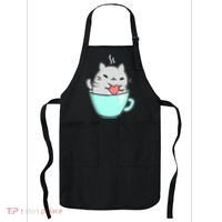 Cute Cat Coffee Lover Gift Apron thumb 0