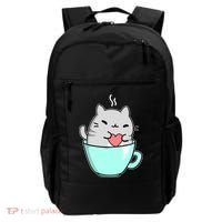 Cute Cat Coffee Lover Gift Backpack thumb 0