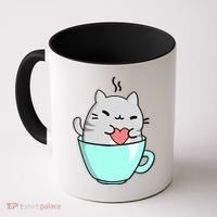 Cute Cat Coffee Lover Gift Coffee Mug thumb 0