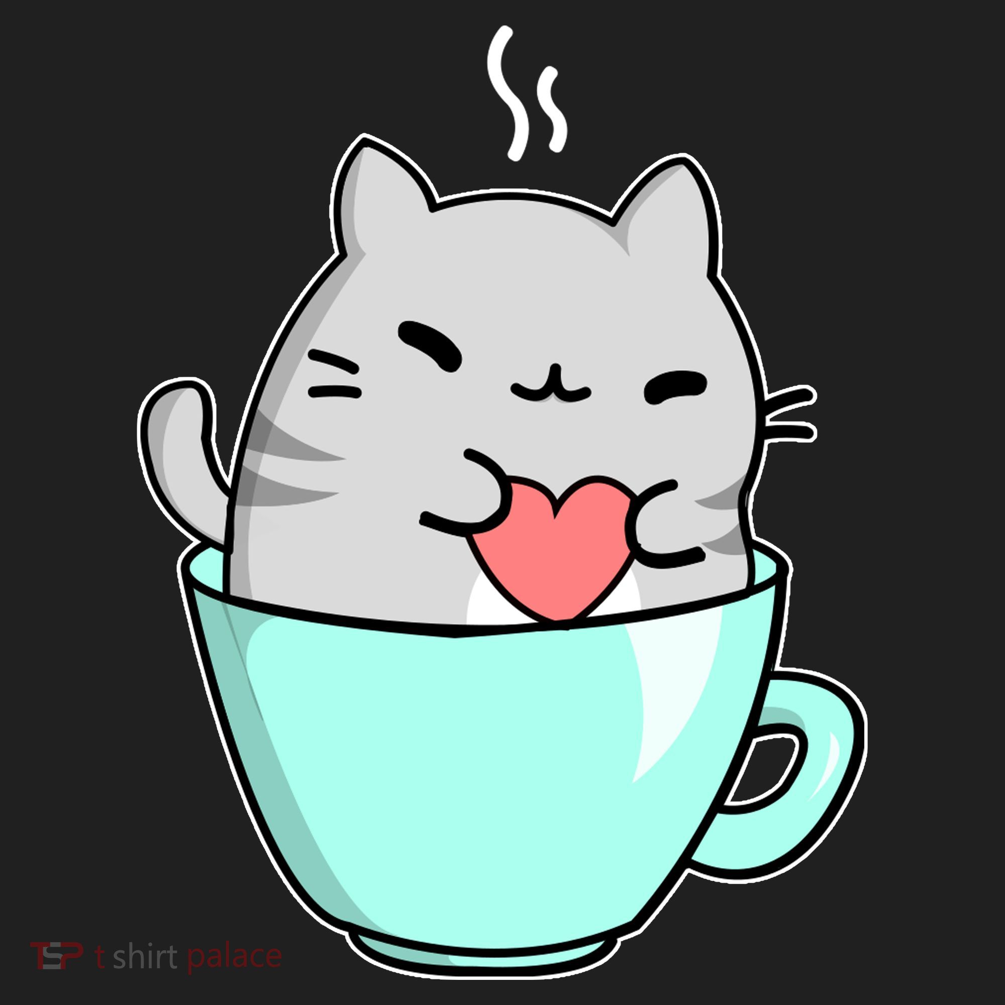 Cute Cat Coffee Lover Gift Beanie