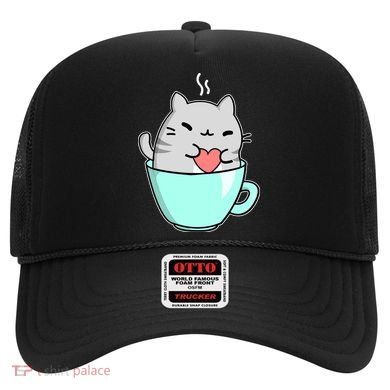 Cute Cat Coffee Lover Gift Hat
