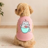 Cute Cat Coffee Lover Gift Doggie Tank thumb 2