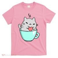 Cute Cat Coffee Lover Gift T-Shirt thumb 0