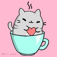 Cute Cat Coffee Lover Gift Mousepad thumb 1