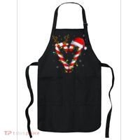 Candy Cane Crew Santa Christmas Lights Xmas Apron thumb 0