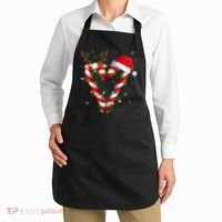 Candy Cane Crew Santa Christmas Lights Xmas Apron thumb 2