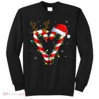 Candy Cane Crew Santa Christmas Lights Xmas Sweatshirt thumb 0