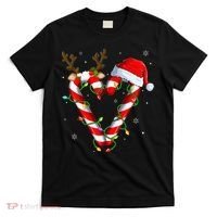 Candy Cane Crew Santa Christmas Lights Xmas T-Shirt thumb 0