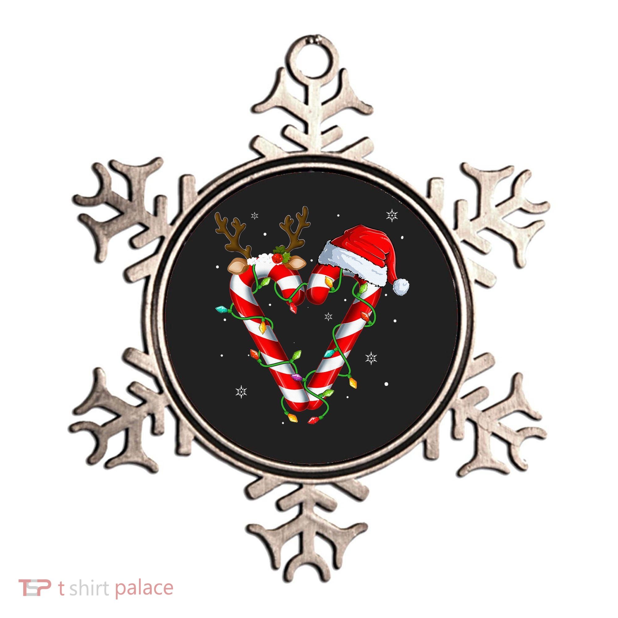 Candy Cane Crew Santa Christmas Lights Xmas Ornament