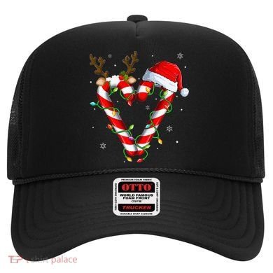 Candy Cane Crew Santa Christmas Lights Xmas Hat