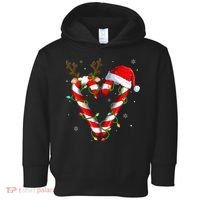 Candy Cane Crew Santa Christmas Lights Xmas Toddler Hoodie thumb 0