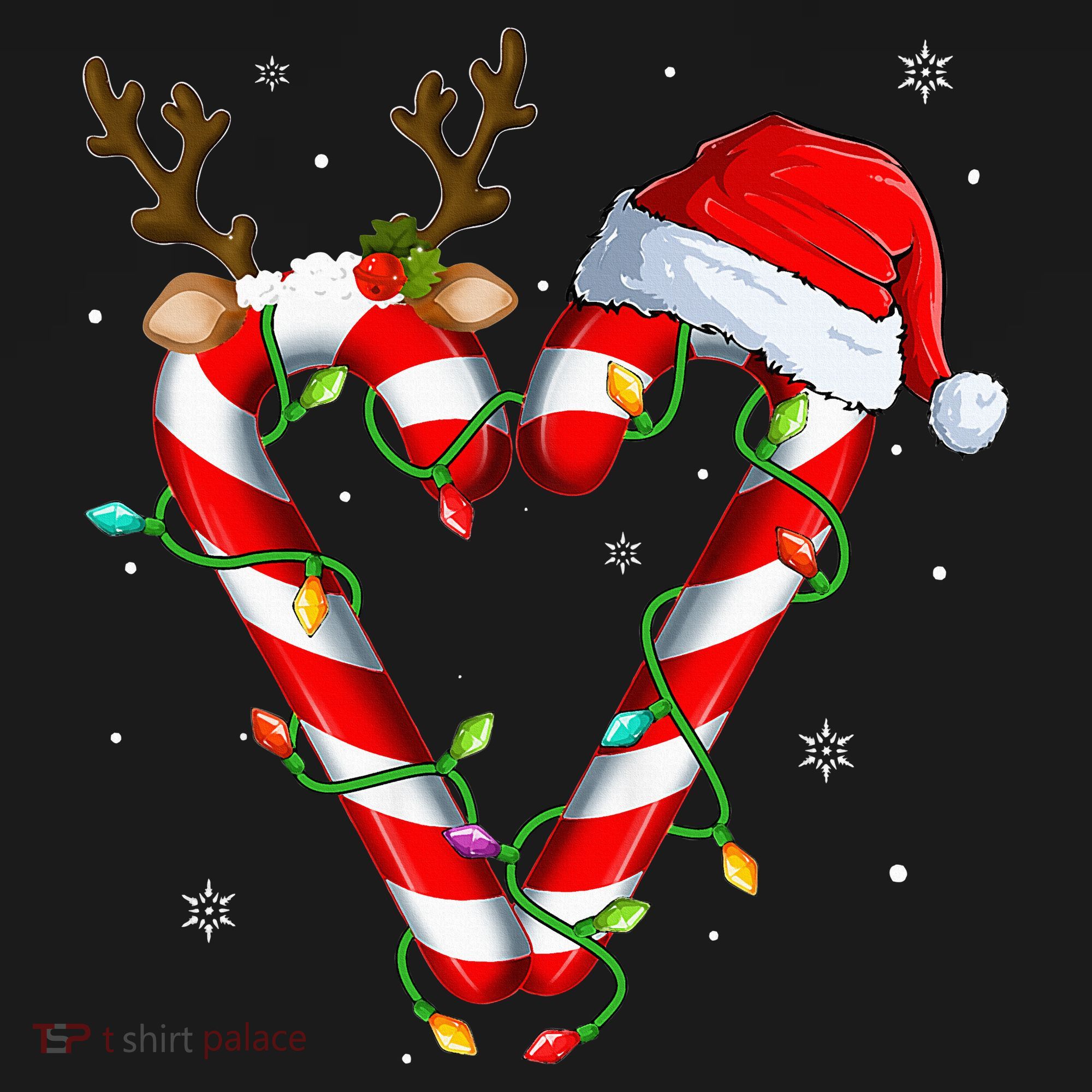 Candy Cane Crew Santa Christmas Lights Xmas Toddler Hoodie