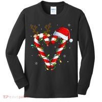 Candy Cane Crew Santa Christmas Lights Xmas Kids Long Sleeve Shirt thumb 0