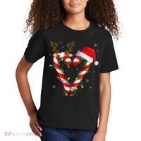 Candy Cane Crew Santa Christmas Lights Xmas Kids T-Shirt thumb 2
