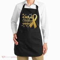 Cure Childhood Cancer Butterflies Ribbon Apron thumb 2