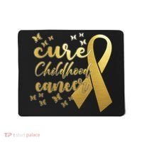 Cure Childhood Cancer Butterflies Ribbon Mousepad thumb 0
