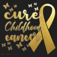 Cure Childhood Cancer Butterflies Ribbon Golf Towel thumb 3
