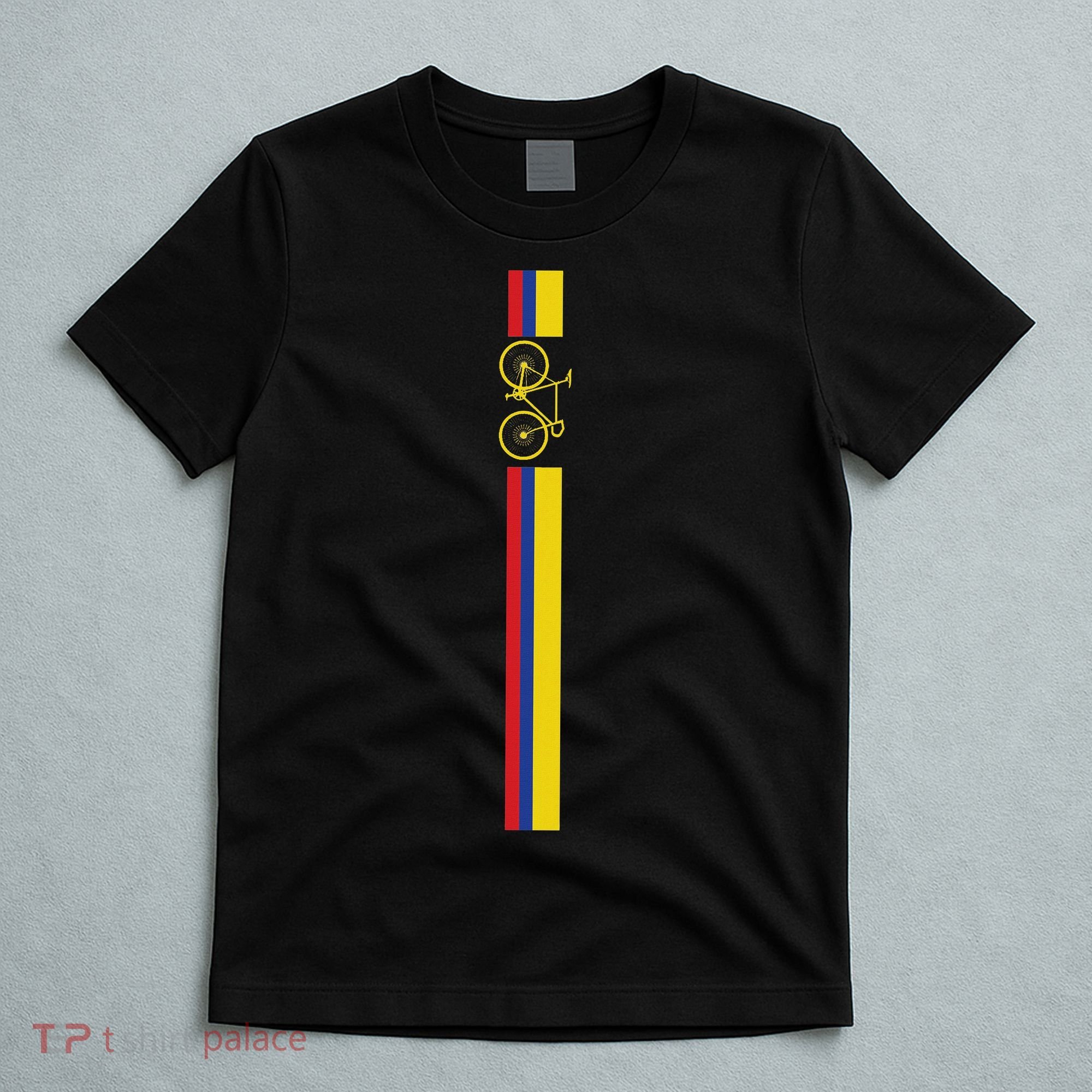 Colombian Cycling Colombia Flag Cyclist Bicycle Gift T-Shirt