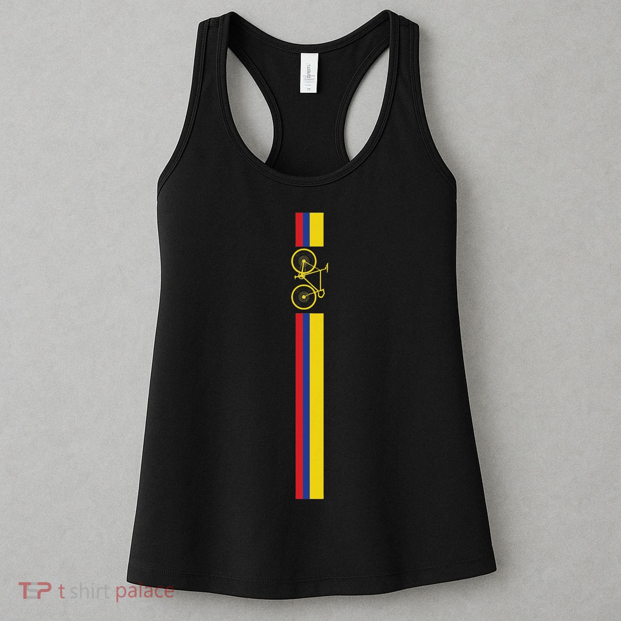 Colombian Cycling Colombia Flag Cyclist Bicycle Gift Women's Tank Top