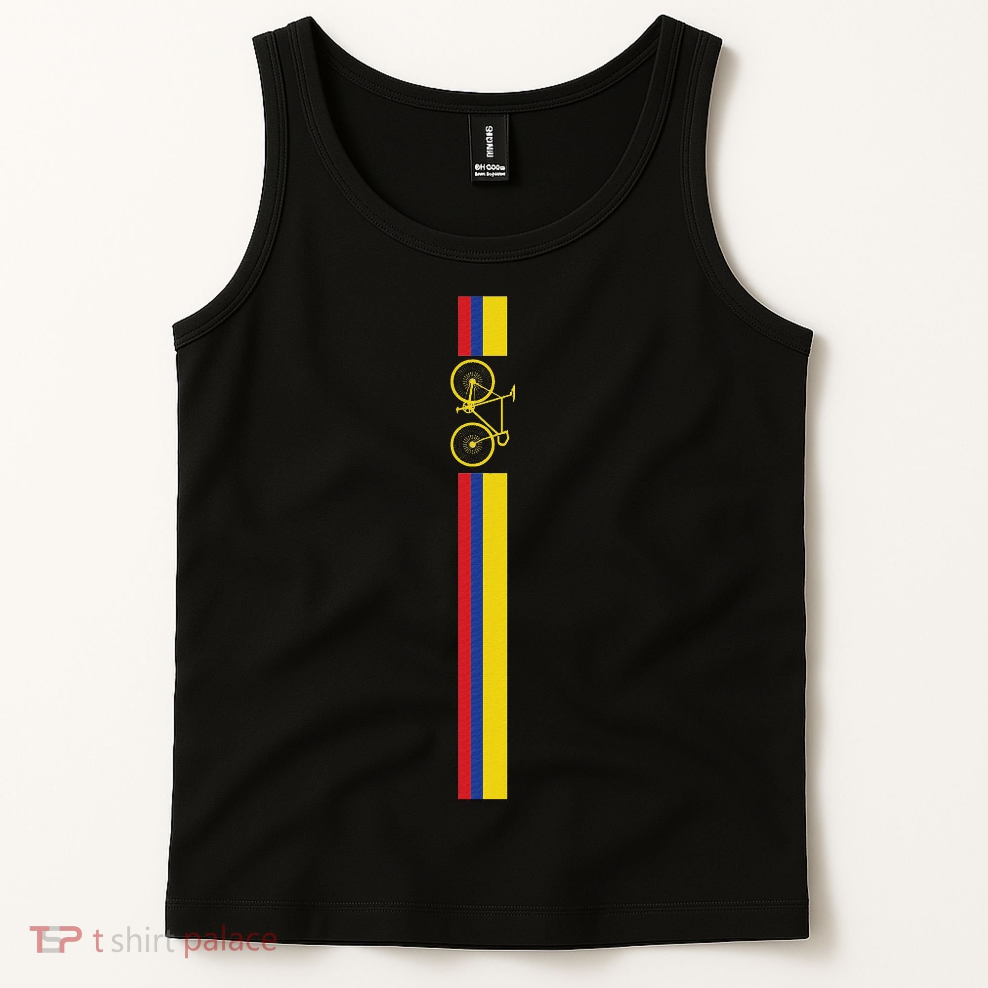 Colombian Cycling Colombia Flag Cyclist Bicycle Gift Tank Top