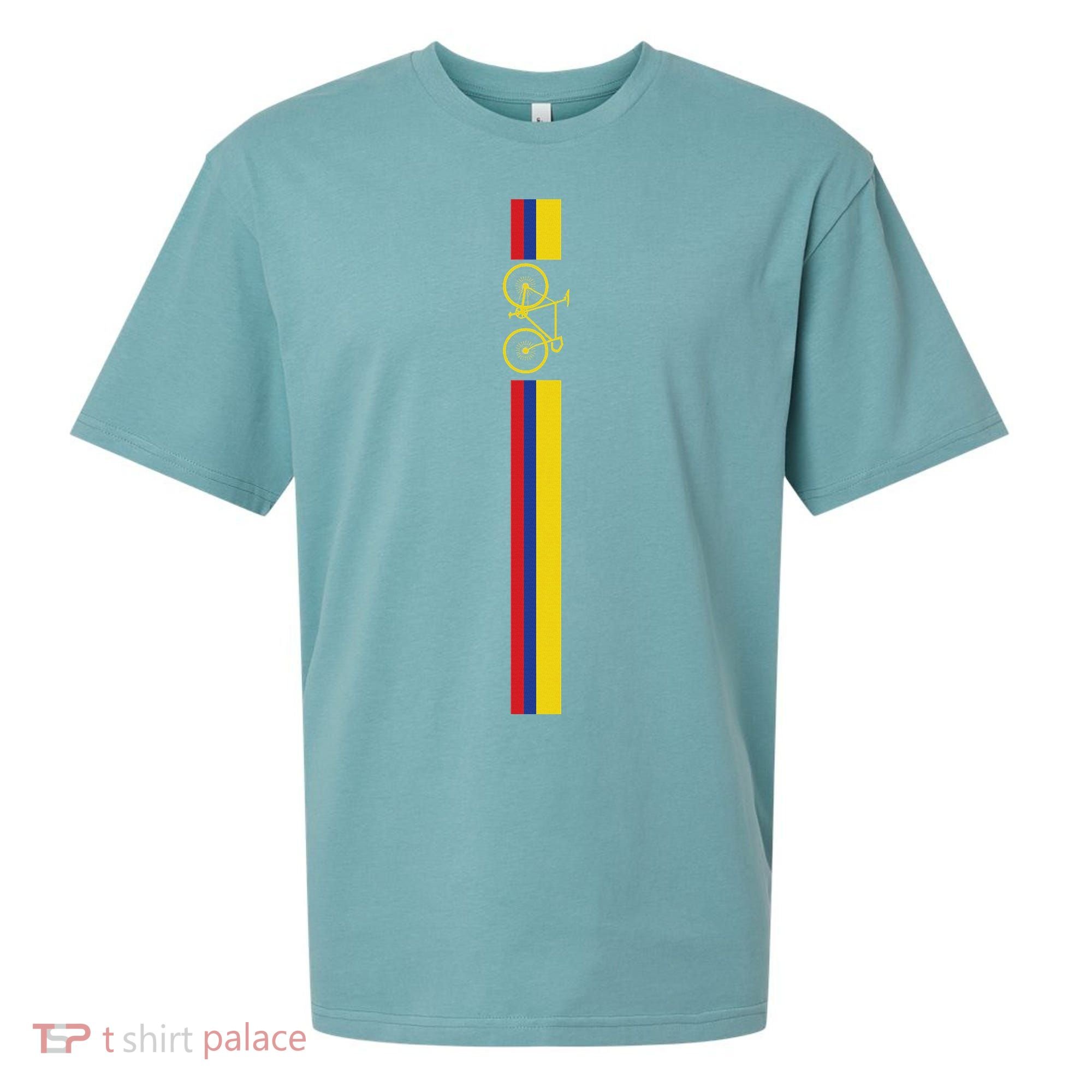 Colombian Cycling Colombia Flag Cyclist Bicycle Gift Sueded Cloud Jersey T-Shirt