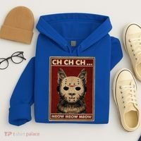 Ch Ch Ch Meow Meow Scary Halloween Cat Horror Slasher Movie Hoodie thumb 4