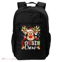 Christmas Cousin Crew Reindeer Santa Hat Lights Teens Backpack thumb 0
