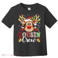 Christmas Cousin Crew Reindeer Santa Hat Lights Teens Toddler T-Shirt thumb 0