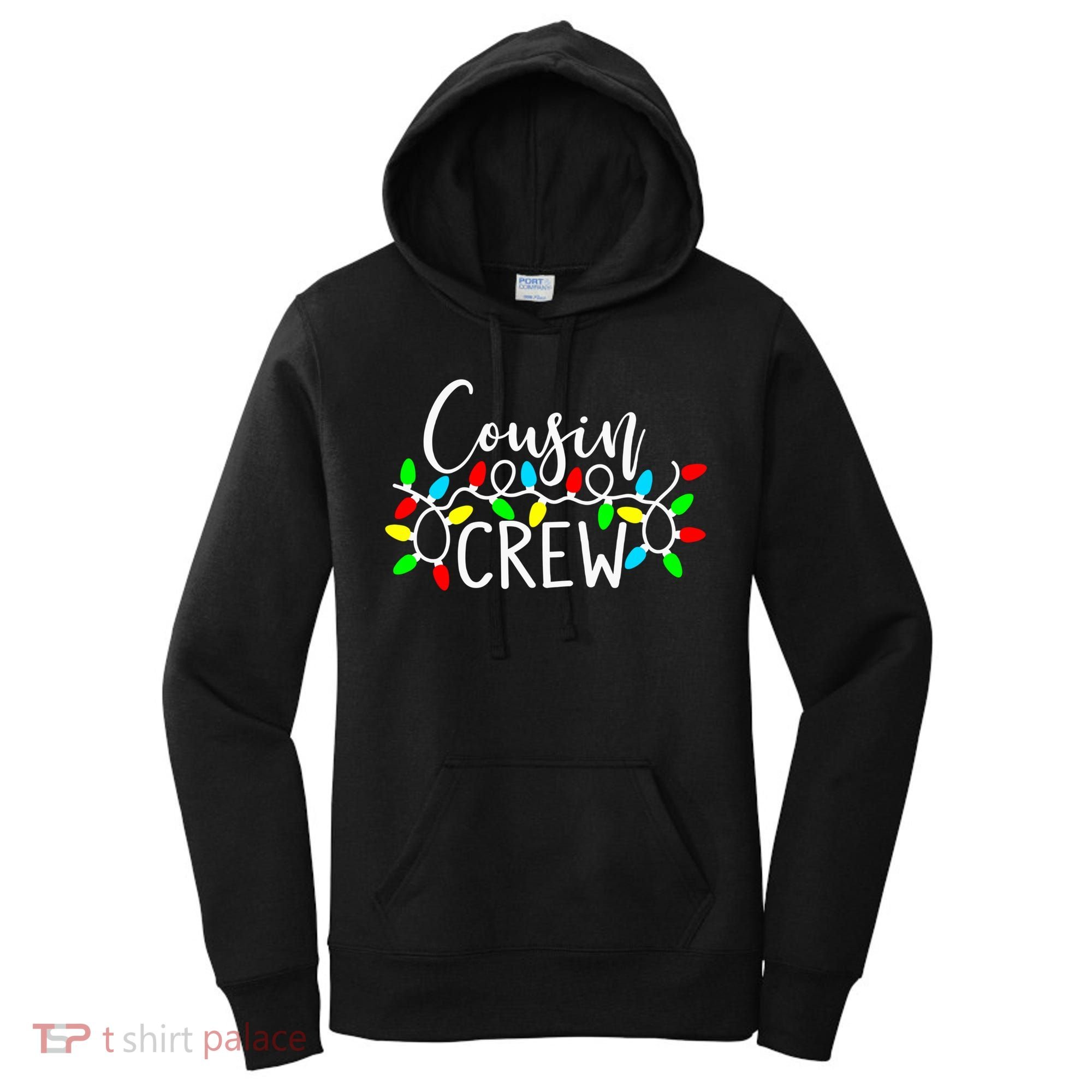 Christmas Cousin Crew Christmas Light Xmas Matching Family Cute Gift Women's Hoodie