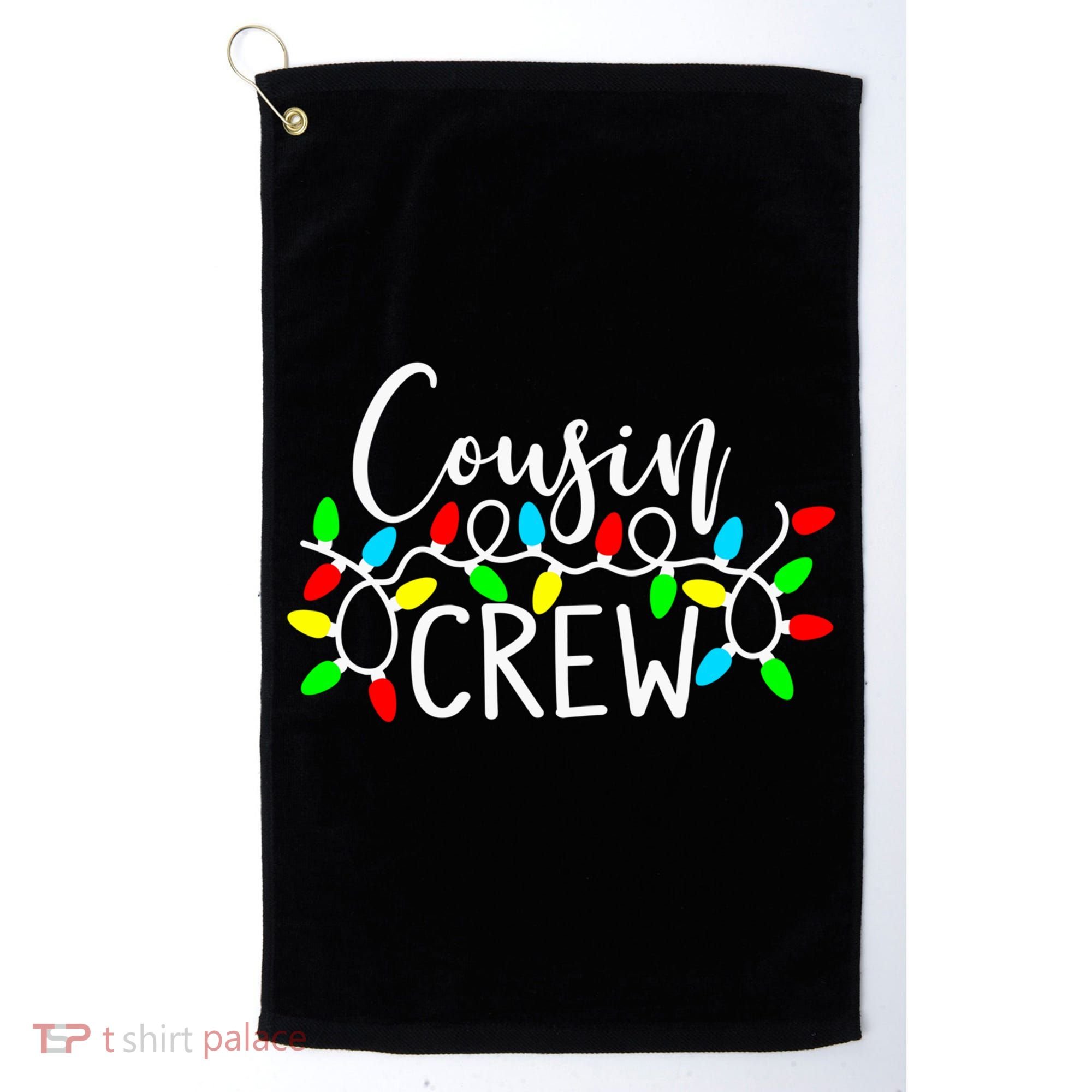 Christmas Cousin Crew Christmas Light Xmas Matching Family Cute Gift Golf Towel