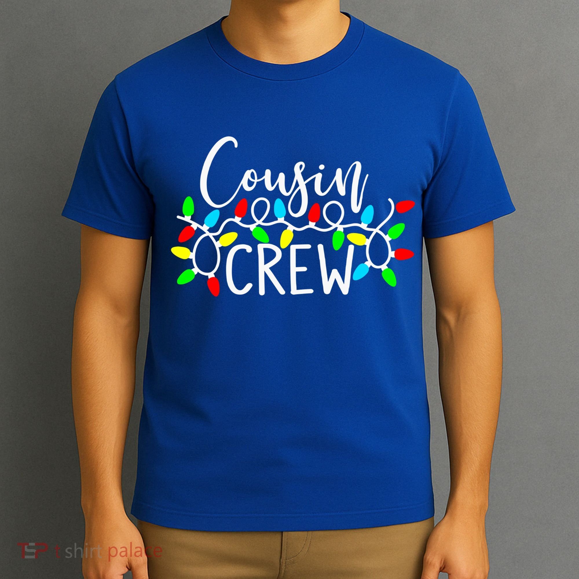 Christmas Cousin Crew Christmas Light Xmas Matching Family Cute Gift T-Shirt